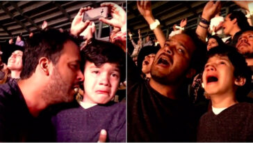 Pai filma filho autista se emocionando ao ouvir sua música preferida no show do Coldplay